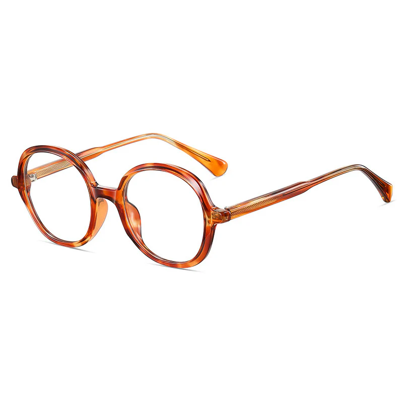 Round Oversize Blue Light Blocking Trendy Glasses VK2191 - Image 13
