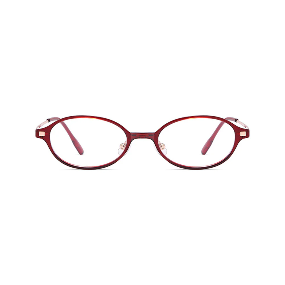 Ultralight Oval Nerd Glasses VK2194 - Image 13