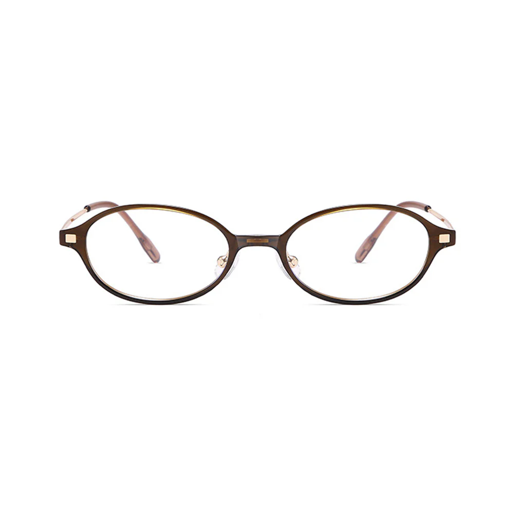 Ultralight Oval Nerd Glasses VK2194 - Image 9