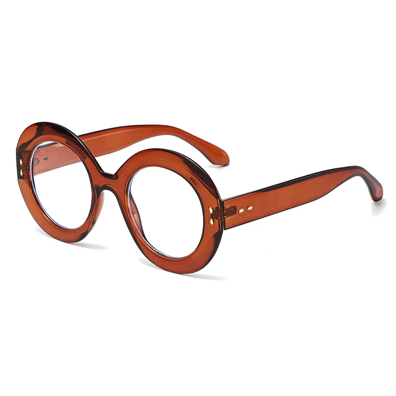 Round Large Frame Glasses Blue Light Protection VK2195 - Image 7