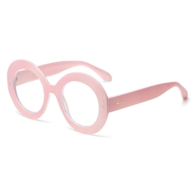 Round Large Frame Glasses Blue Light Protection VK2195 - Image 9