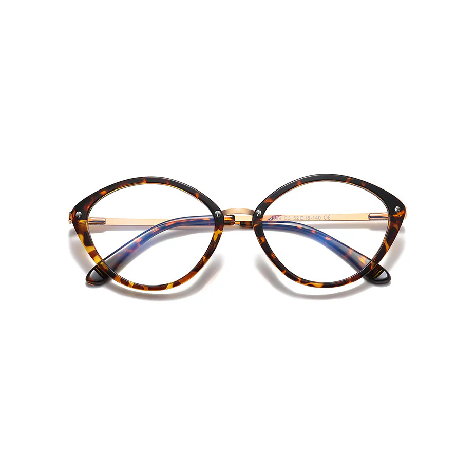 Novelty Oval Eyeglass Frames Unique and Niche Design VK2196 - Image 5