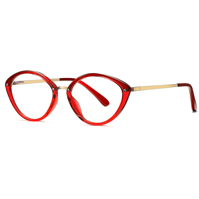 Novelty Oval Eyeglass Frames Unique and Niche Design VK2196 - Image 8