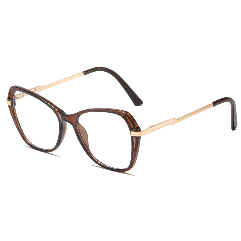 Trendy Personality Hollow-Out TR Irregular Polygon Glasses VK2207 - Image 7