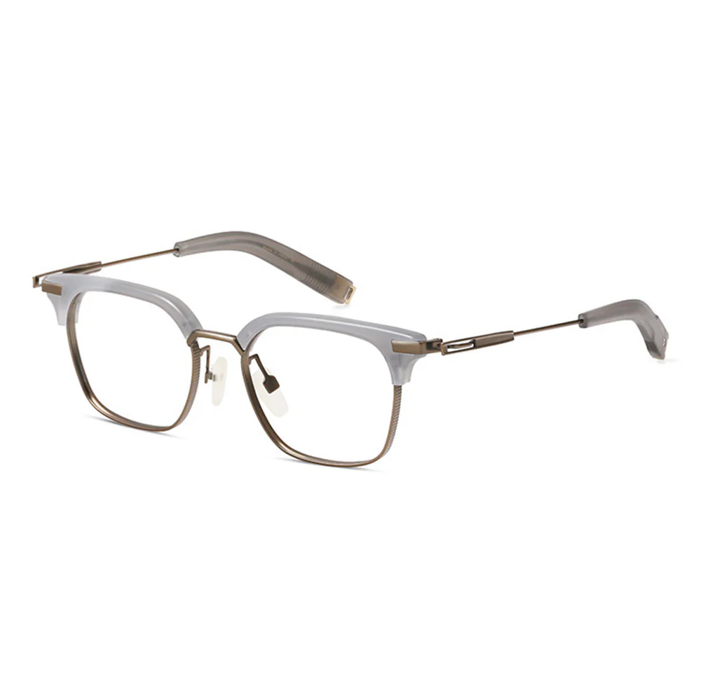 Men's Browline Glasses Frame for Large Faces VK2211 - Image 2