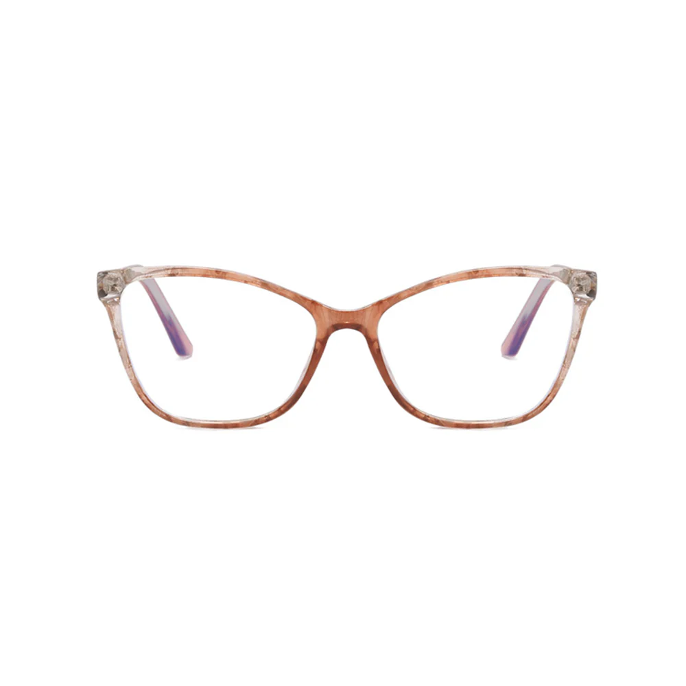 Women's Cat Eye Glasses Fashionable Patterned Frame VK2217