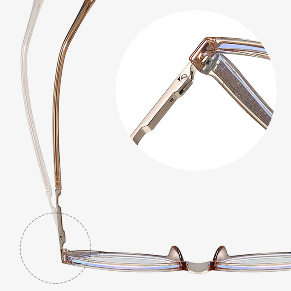 Blue Light Blocking Cat-Eye Glasses Glitter Side VK2221 - Image 9