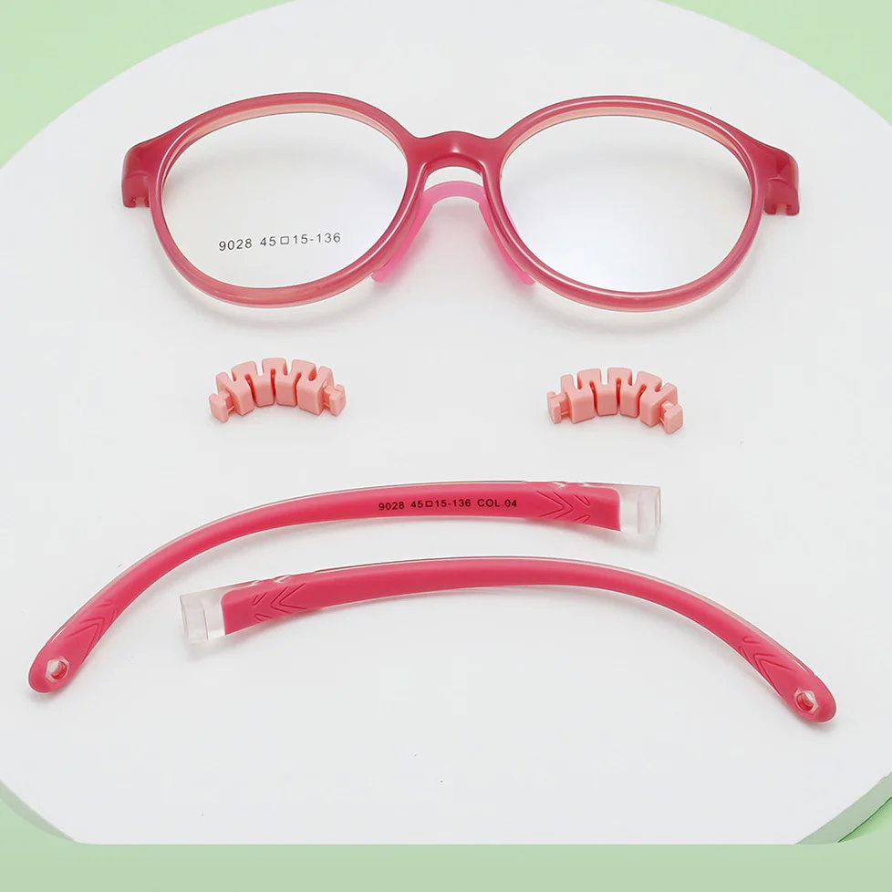 French Nano Silicone Round Children's Eyeglass Frames VK2227 - Image 5