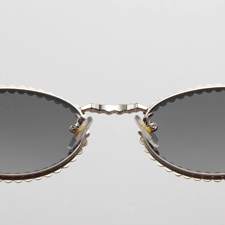 Full Rhinestone Oval Glasses Frames Y2K Fashion VK2228 - Image 6