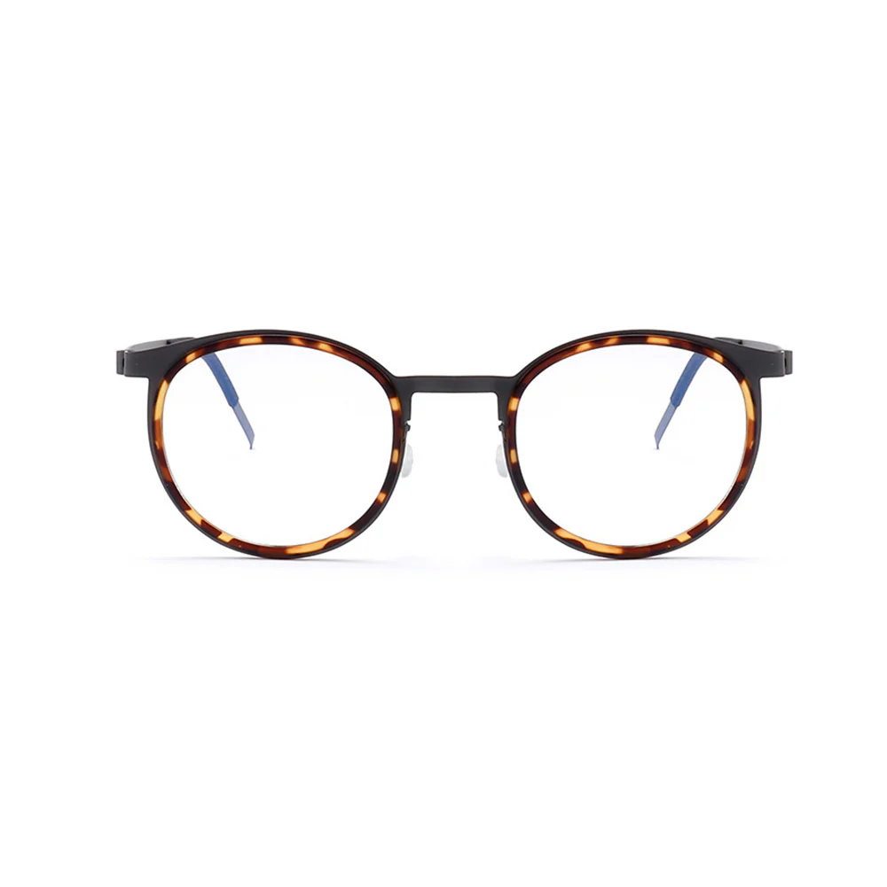 Round Retro Glasses Ultra-Light Pure Titanium Frames VK2229