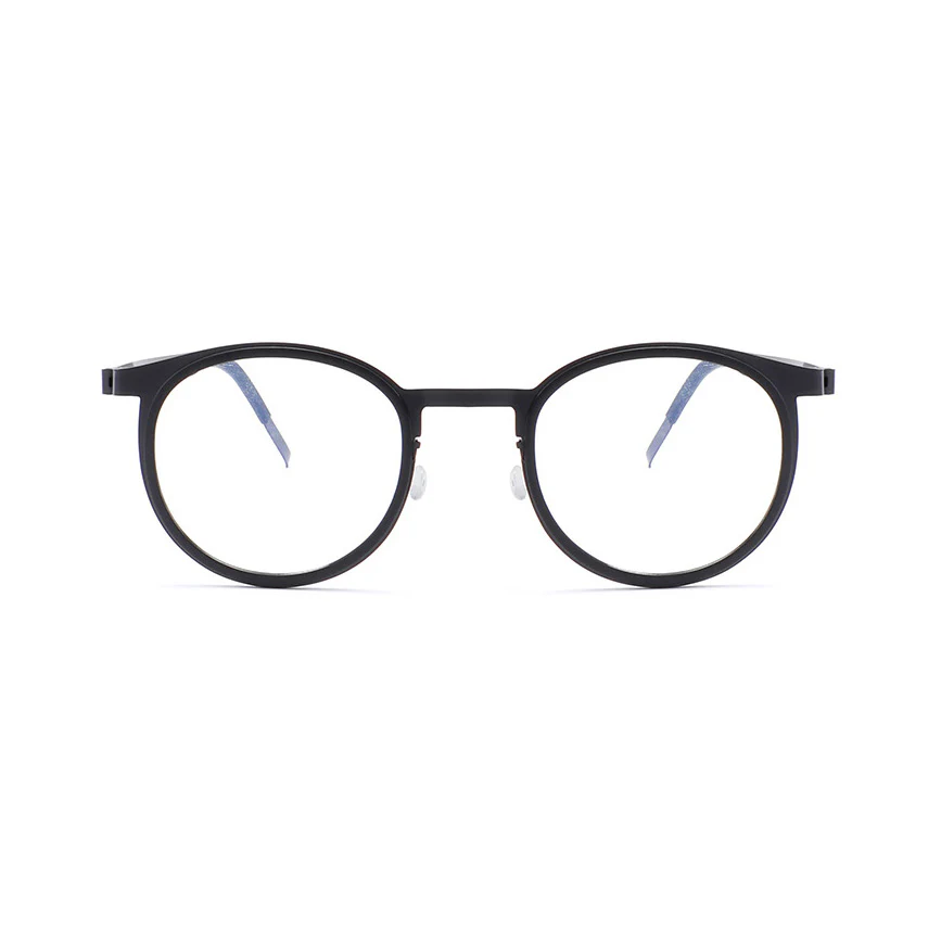 Round Retro Glasses Ultra-Light Pure Titanium Frames VK2229 - Image 10