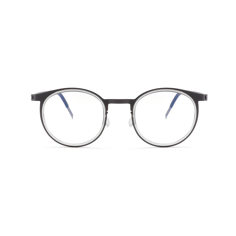 Round Retro Glasses Ultra-Light Pure Titanium Frames VK2229 - Image 6