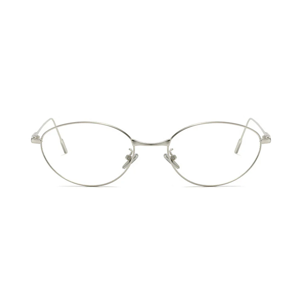 Futuristic Cat-Eye Metal Glasses Trend VK2230