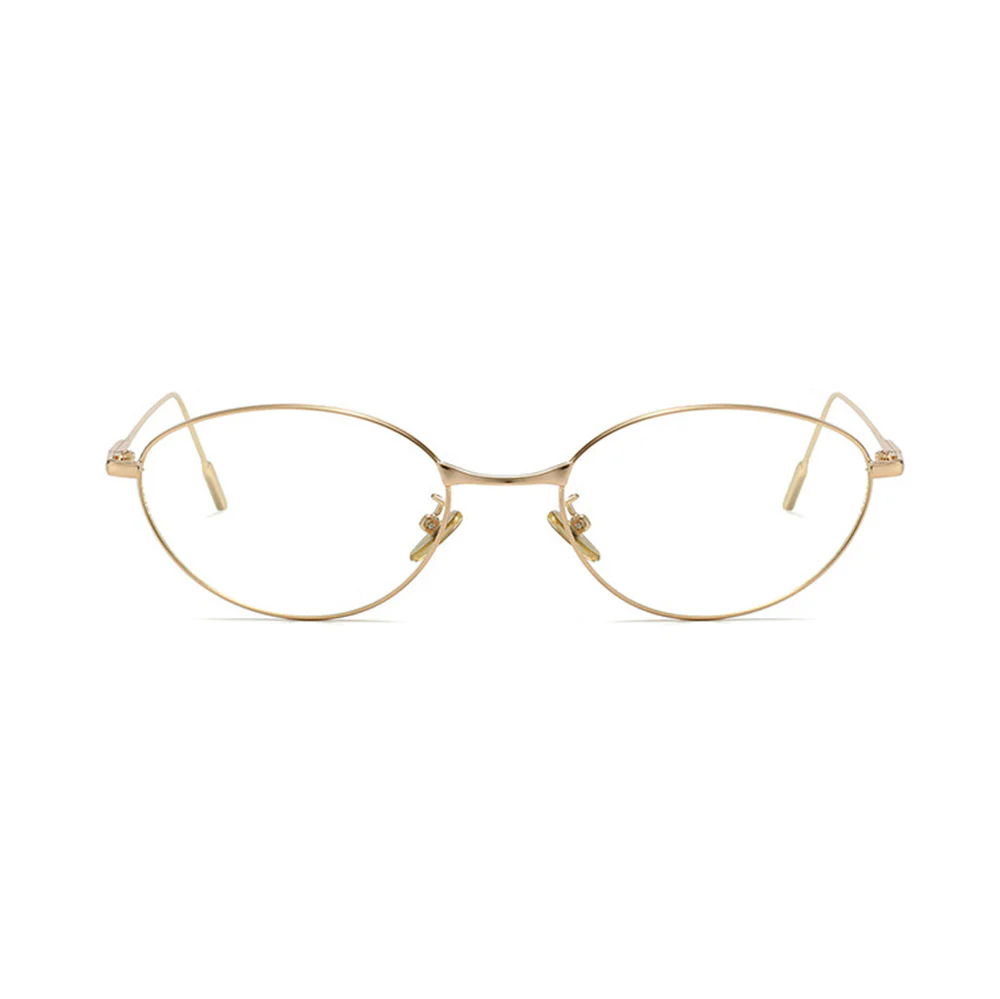 Futuristic Cat-Eye Metal Glasses Trend VK2230 - Image 8
