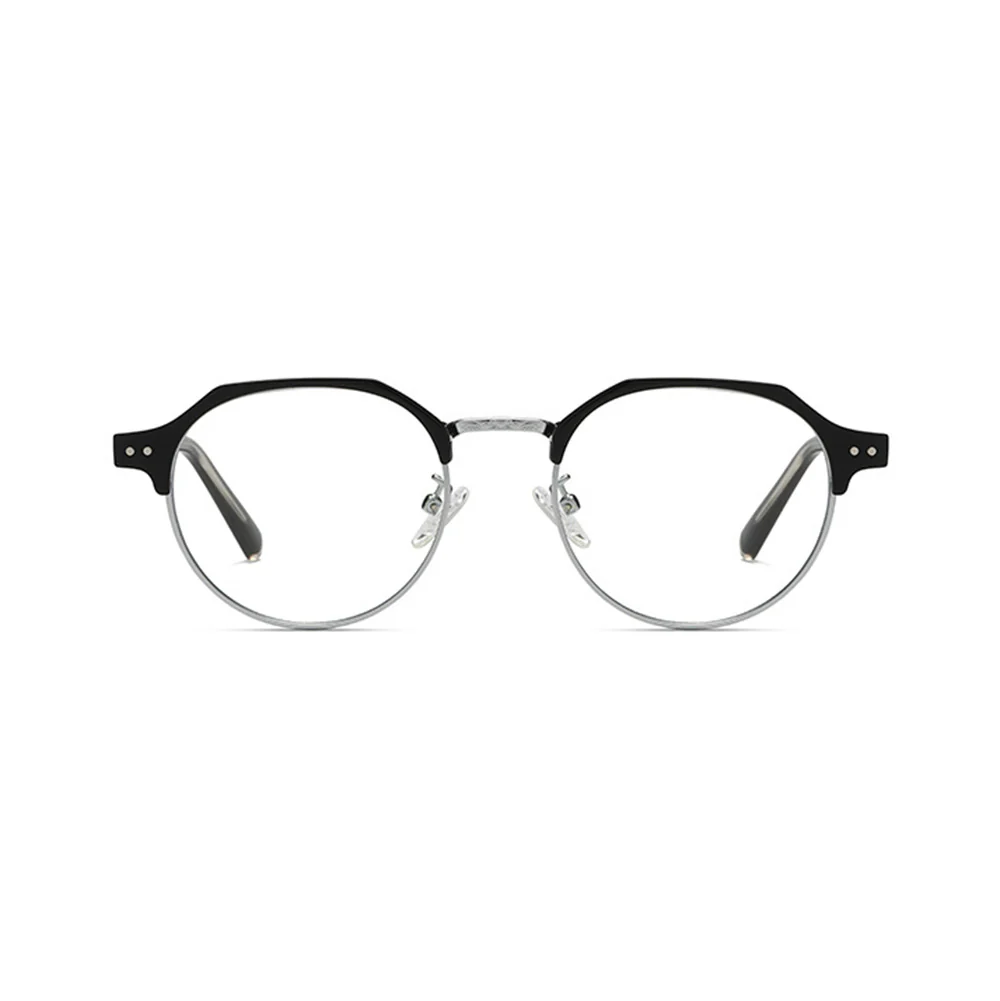 Round Browline Fashion Blue Light Blocking Glasses VK2231