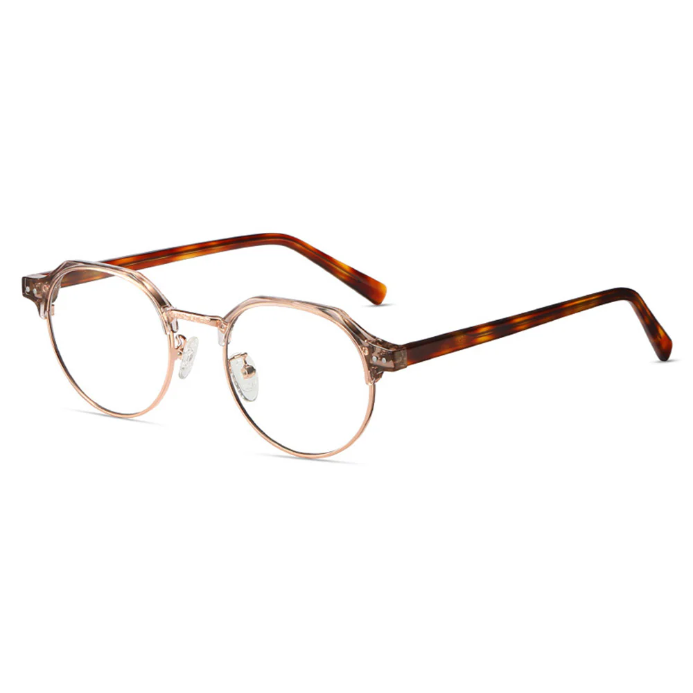 Round Browline Fashion Blue Light Blocking Glasses VK2231 - Image 11