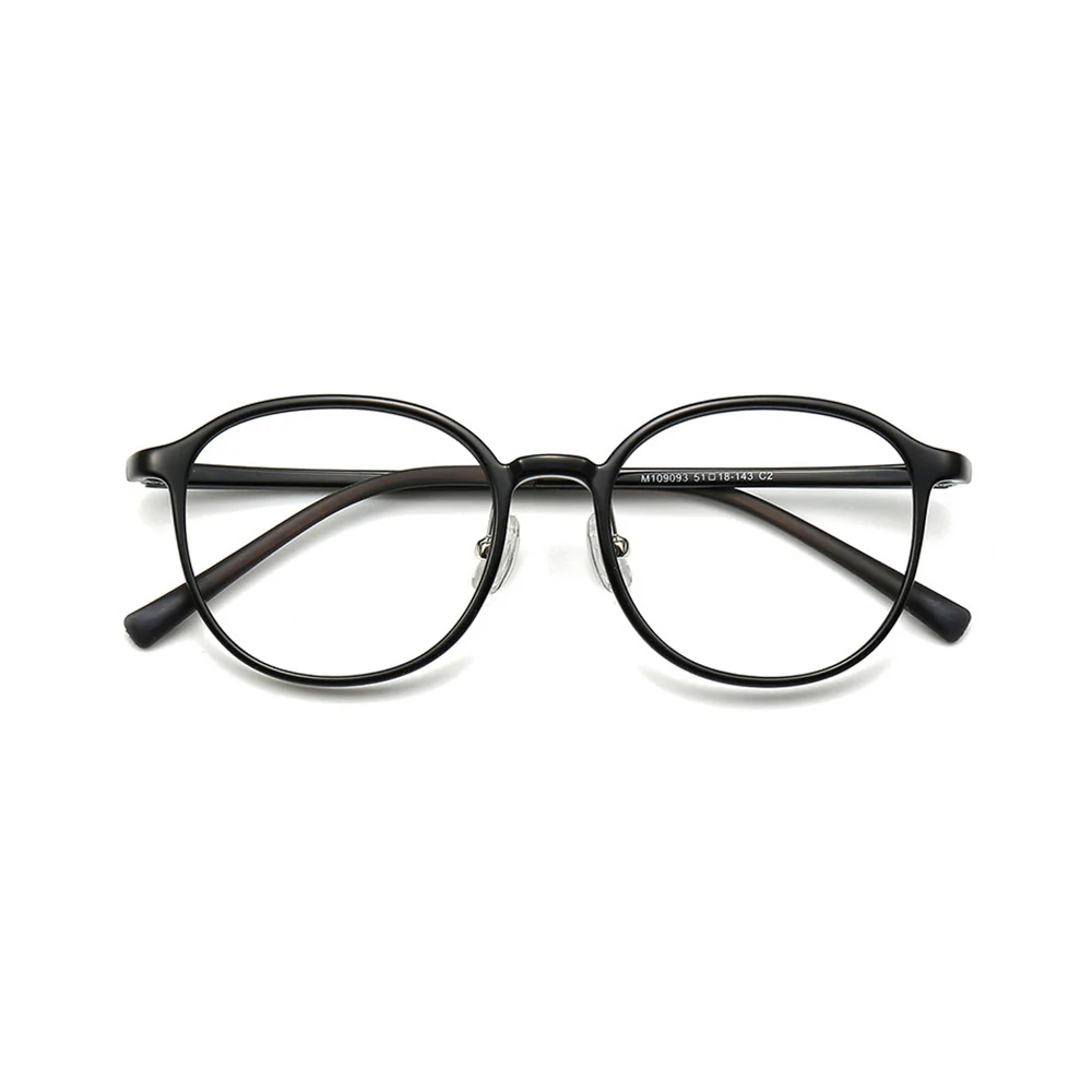 Round Ultra-Light Blue Light Blocking Myopia Glasses VK2232