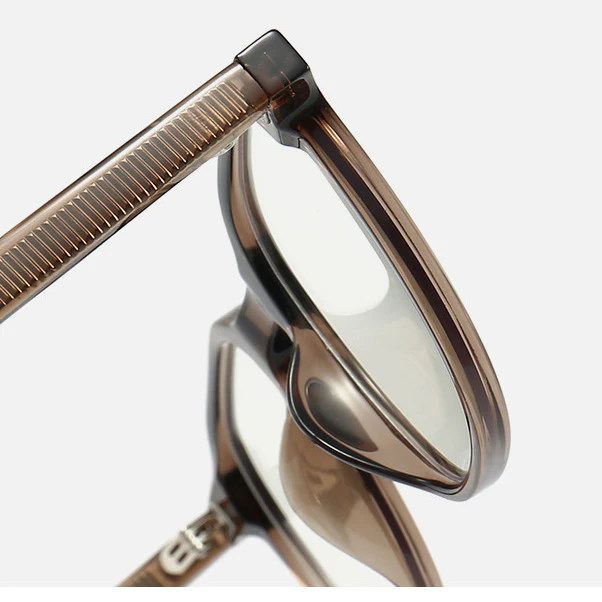 Square Acetate Temple Retro Rivet Prescription Eyeglass VK2233 - Image 3