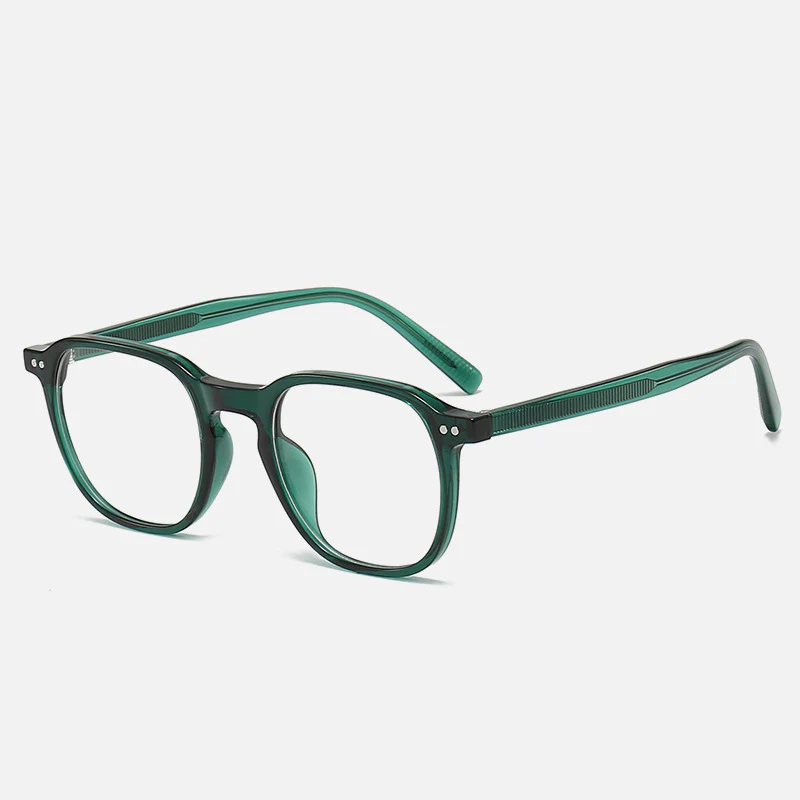 Square Acetate Temple Retro Rivet Prescription Eyeglass VK2233 - Image 7