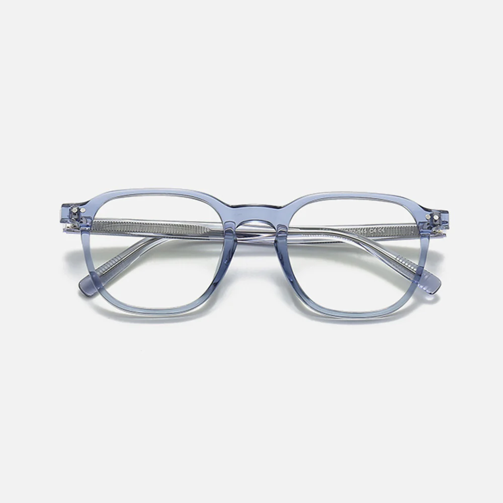 Square Acetate Temple Retro Rivet Prescription Eyeglass VK2233 - Image 8