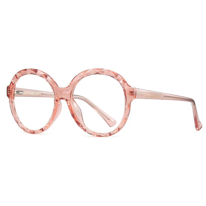 Crystal Rim Round Glasses with Spring Hinges VK2243 - Image 12