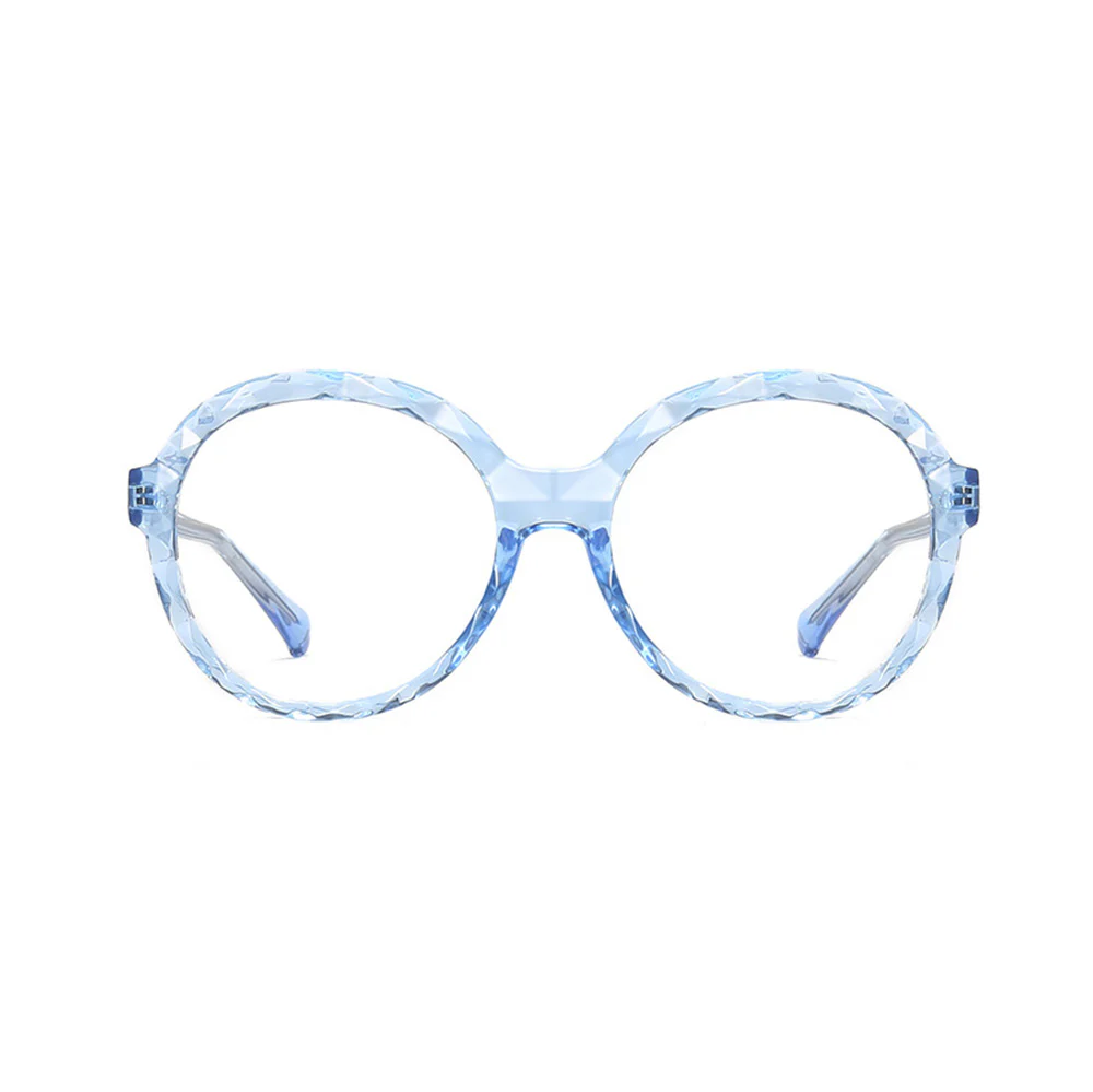 Crystal Rim Round Glasses with Spring Hinges VK2243 - Image 13