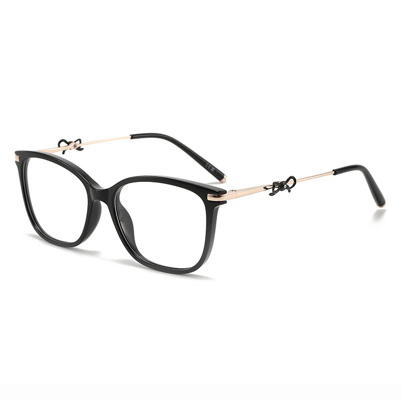 Women's Cat-Eye Glasses with Bowknot Temple Decoration VK2262 - Image 2