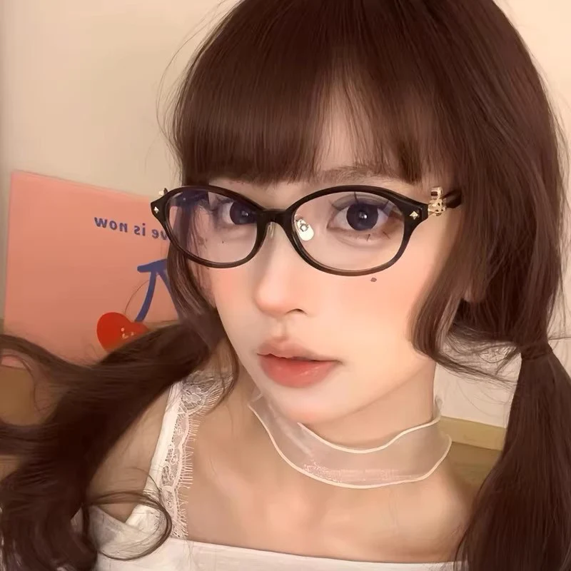 Oval Retro Glasses with Little Saturn Decor VK2265 - Image 6