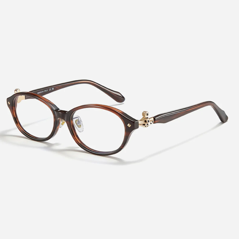 Oval Retro Glasses with Little Saturn Decor VK2265 - Image 8