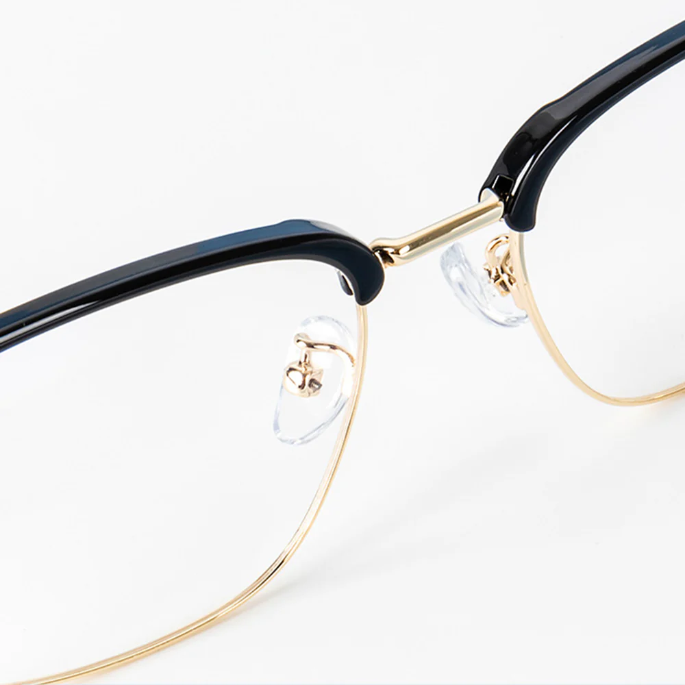 Chic and Lightweight Browline Metal Optical Glasses VK2278 - Image 4