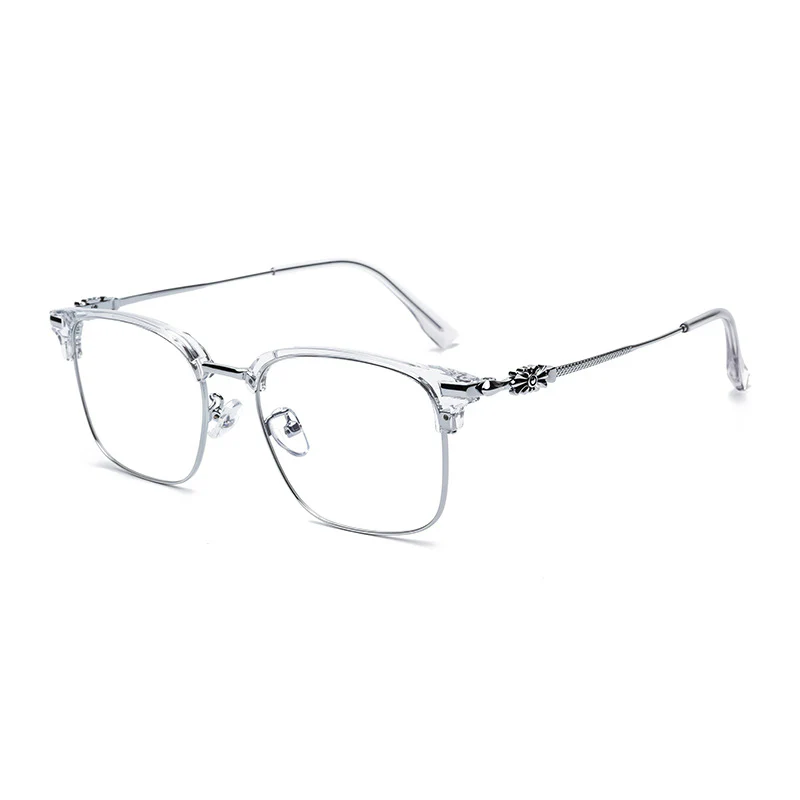 Chic and Lightweight Browline Metal Optical Glasses VK2278 - Image 9