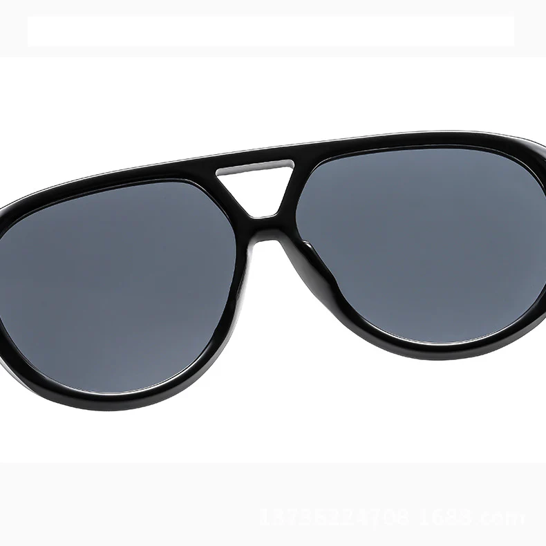 Oversized Aviator UV Protective Sunglasses Eye Care Design VK2291 - Image 3