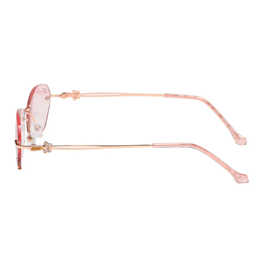 Rimless Diamond-Cut Anti-Blue Light Reading Glasses VK2292 - Image 3