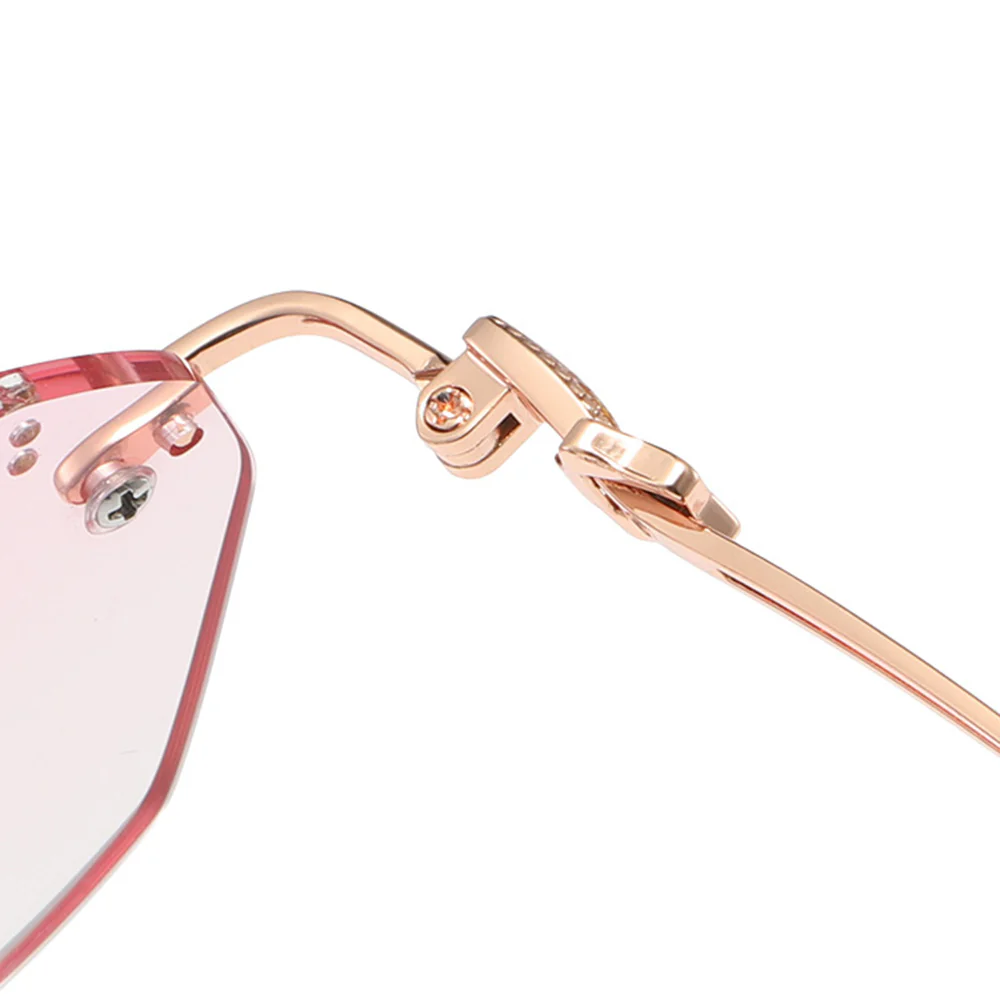 Rimless Diamond-Cut Anti-Blue Light Reading Glasses VK2292 - Image 5