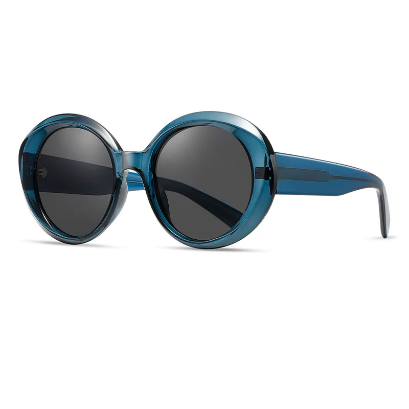 Oversized Round Acetate Sunglasses VK2295 - Image 12