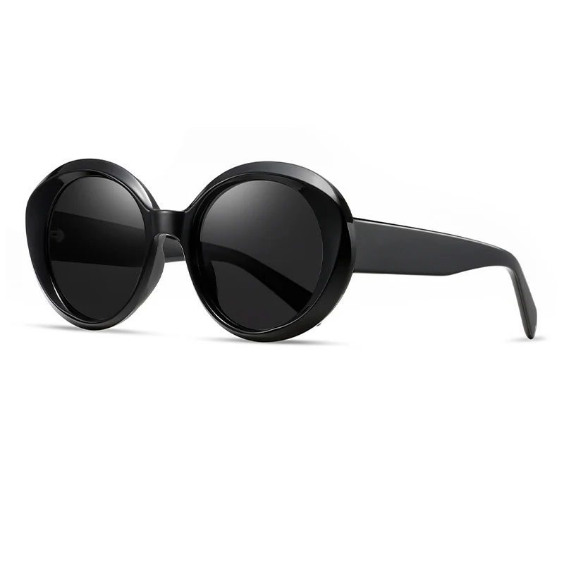 Oversized Round Acetate Sunglasses VK2295 - Image 2