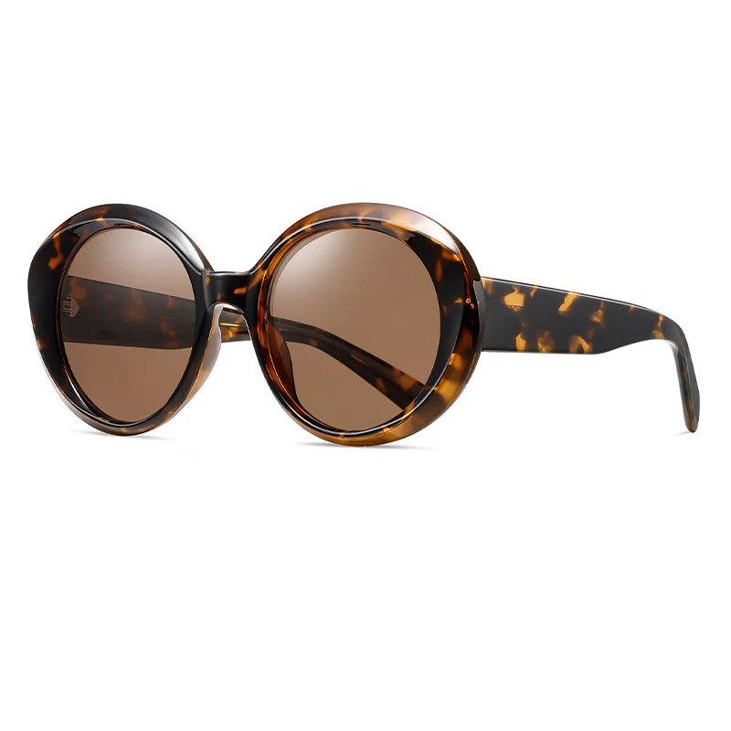 Oversized Round Acetate Sunglasses VK2295 - Image 6