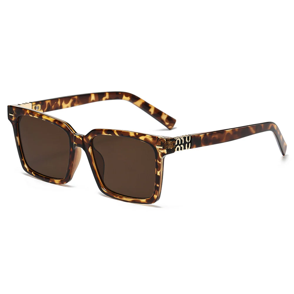 Square Sunglasses with Decorative Metal Temple Detail VK2303 - Image 7