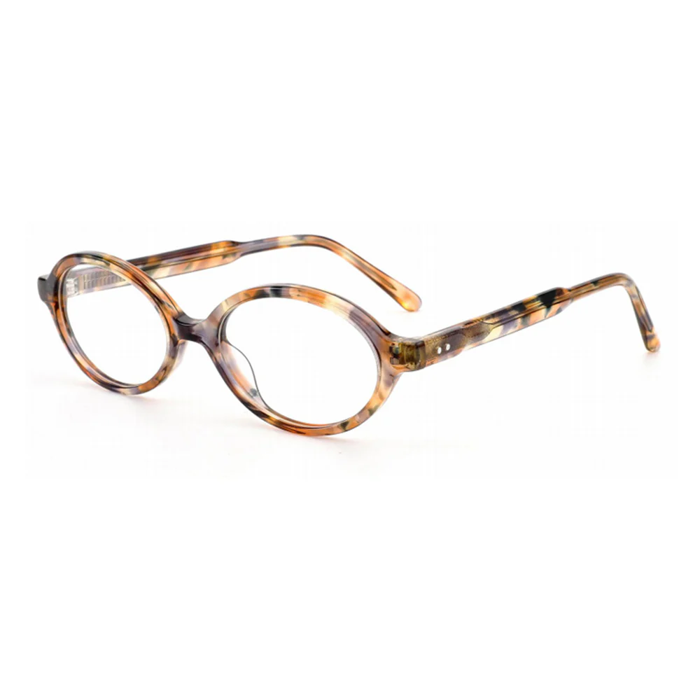 Vintage Oval Acetate Prescription Glasses VK2309 - Image 2