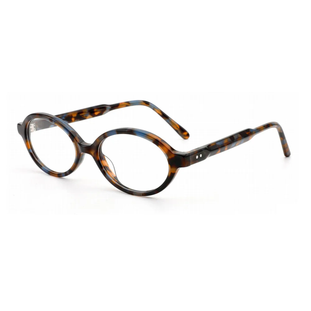 Vintage Oval Acetate Prescription Glasses VK2309 - Image 7