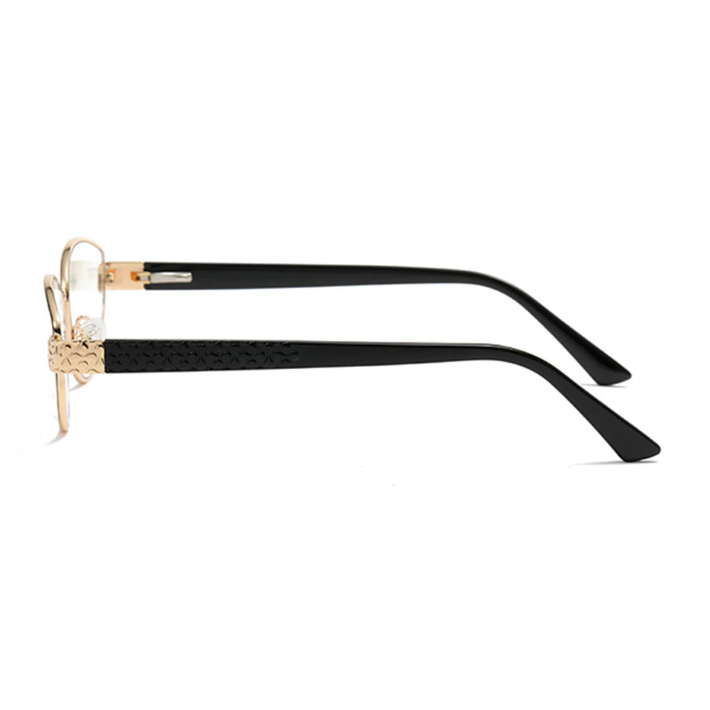Elegant Metal Oval Glasses with Spring Hinges VK2311 - Image 3