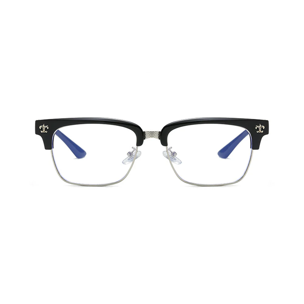 Unisex Business Browline Glasses Blue Light Blocking VK2319