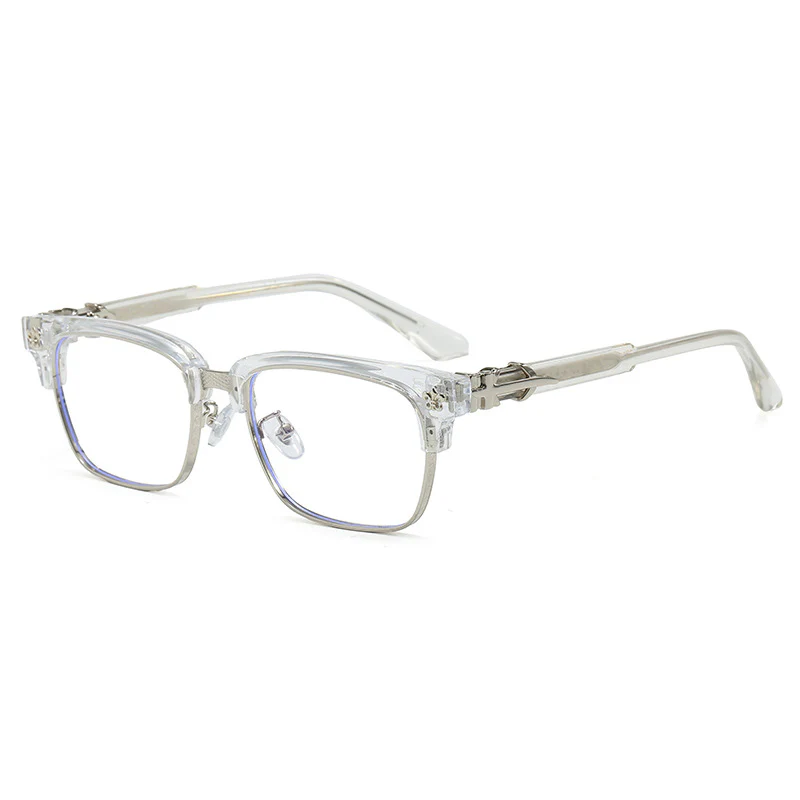 Unisex Business Browline Glasses Blue Light Blocking VK2319 - Image 11