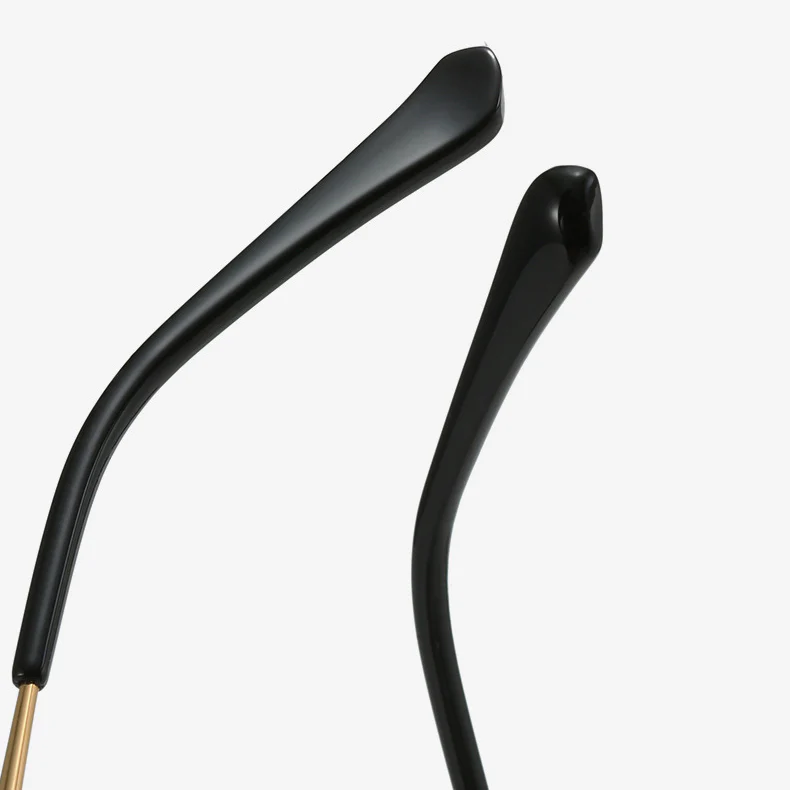Square Metal Thin Frame Browline Glasses VK2324 - Image 4