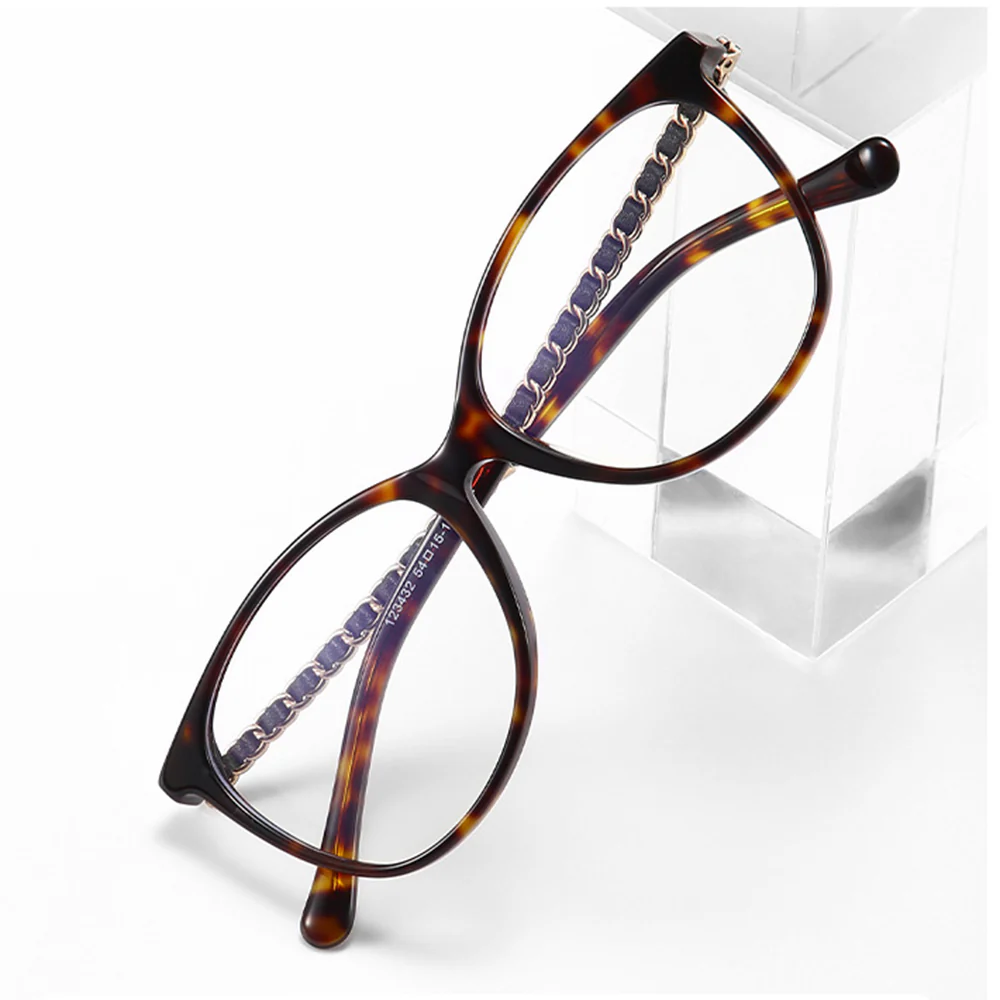 Fashionable Round Acetate Eyeglasses for Women VK2325 - Image 3