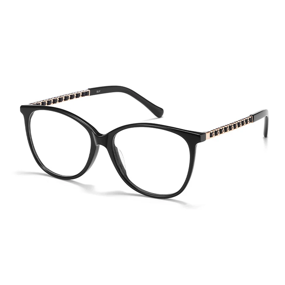 Fashionable Round Acetate Eyeglasses for Women VK2325 - Image 5