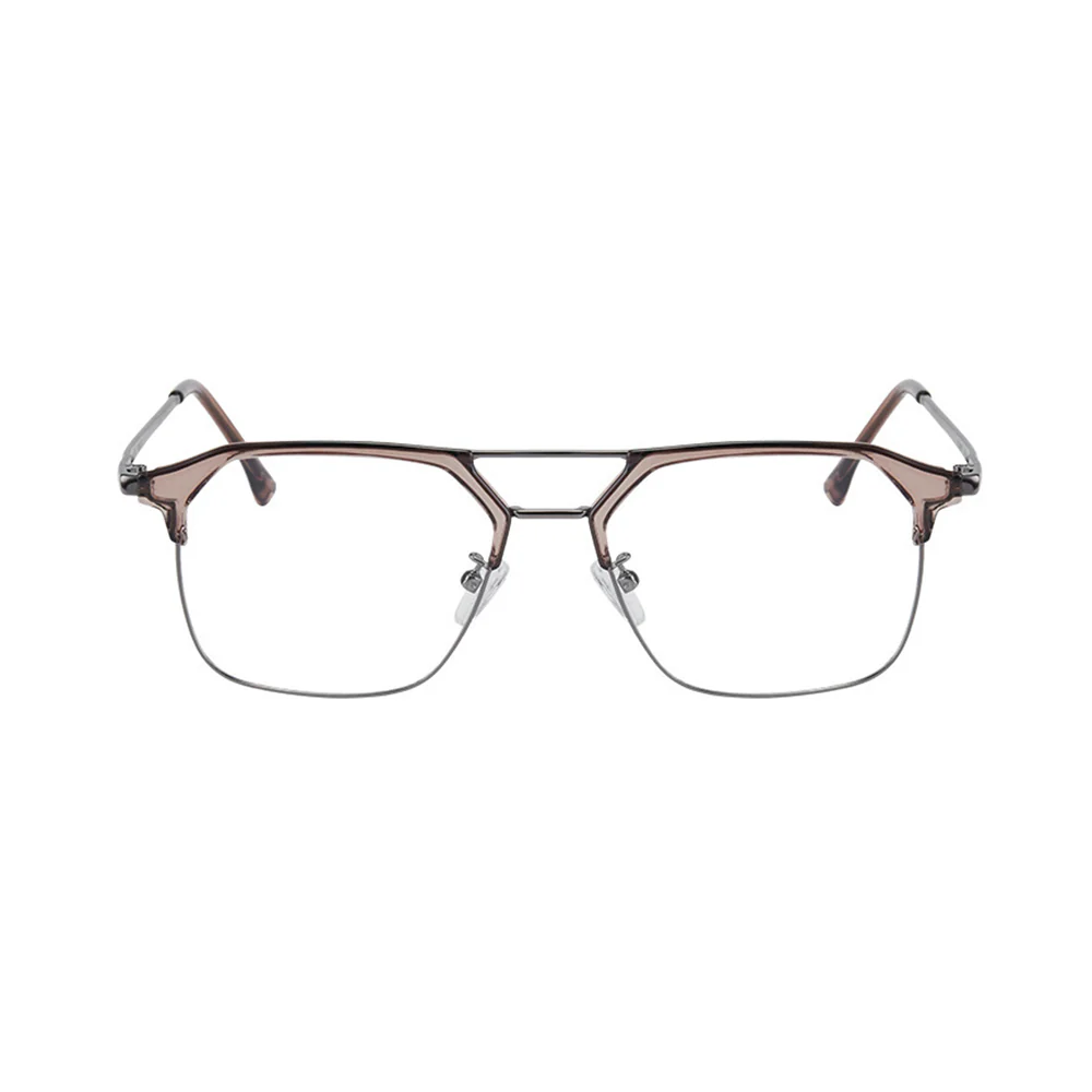 Metal Browline Business Glasses for Men VK2327 - Image 12