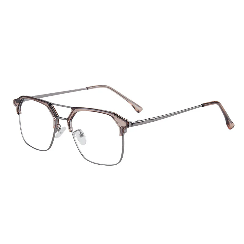 Metal Browline Business Glasses for Men VK2327 - Image 13
