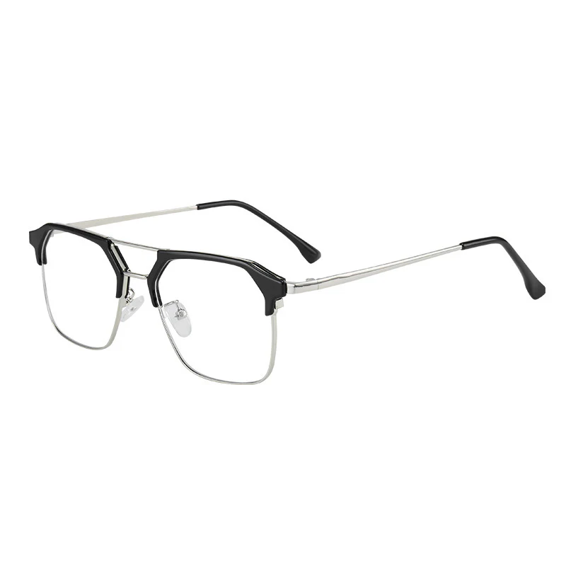 Metal Browline Business Glasses for Men VK2327 - Image 7