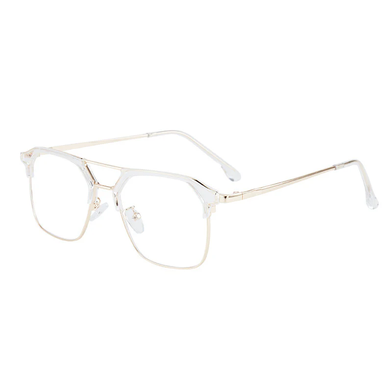 Metal Browline Business Glasses for Men VK2327 - Image 9